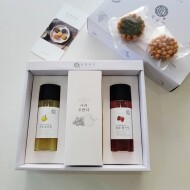 [달콤공장] 수제청+오란다 혼합 선물세트 (350ml/250ml)